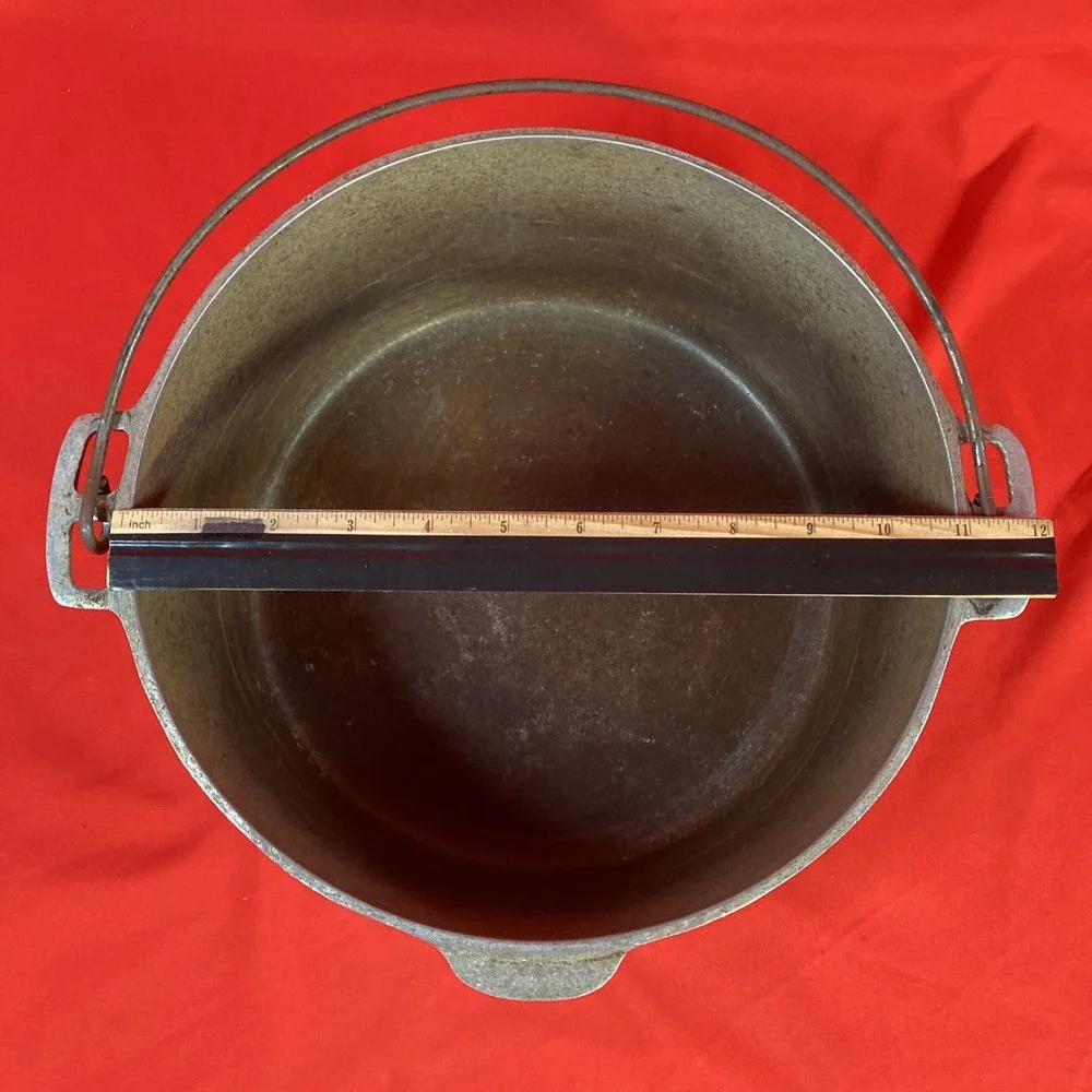 Vtg Wagner Ware 249A No. 9A Drip Drop Round Roaster w/ Lid & Trivet / 9 / 249